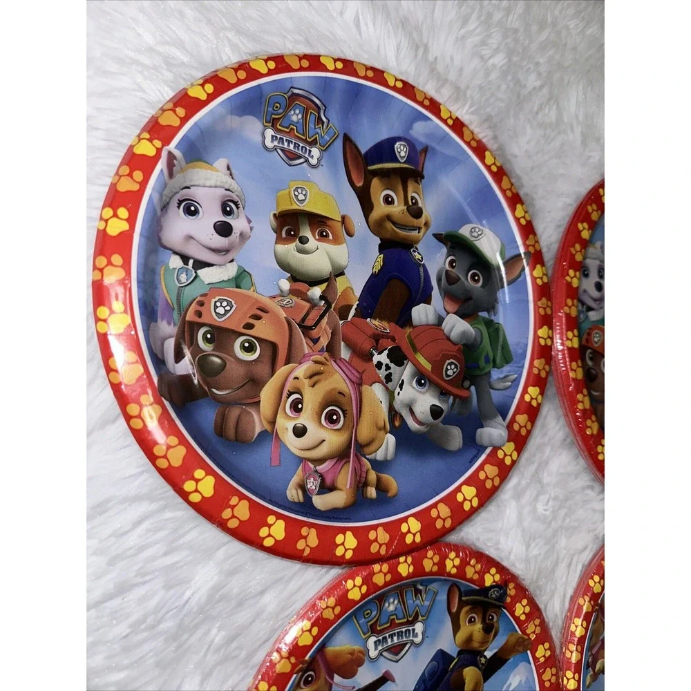 Paw Patrol Party Supplies Set 4 Packs Plates and 1 Pack Napkins Birthday Theme